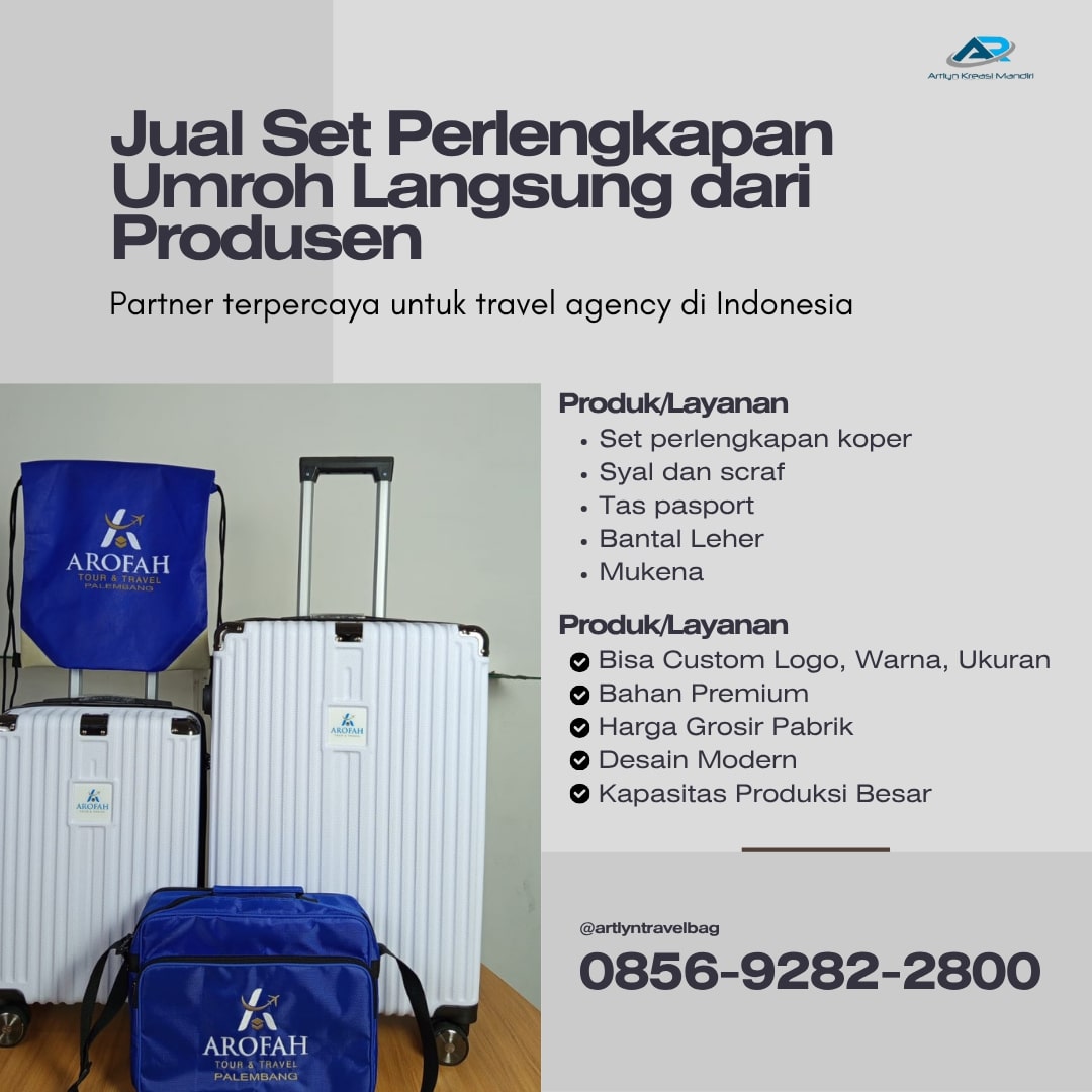 AWET! CALL 0856-9282-2800, Grosir Syal Umroh Untuk Jamaah Travel Jember, AKM