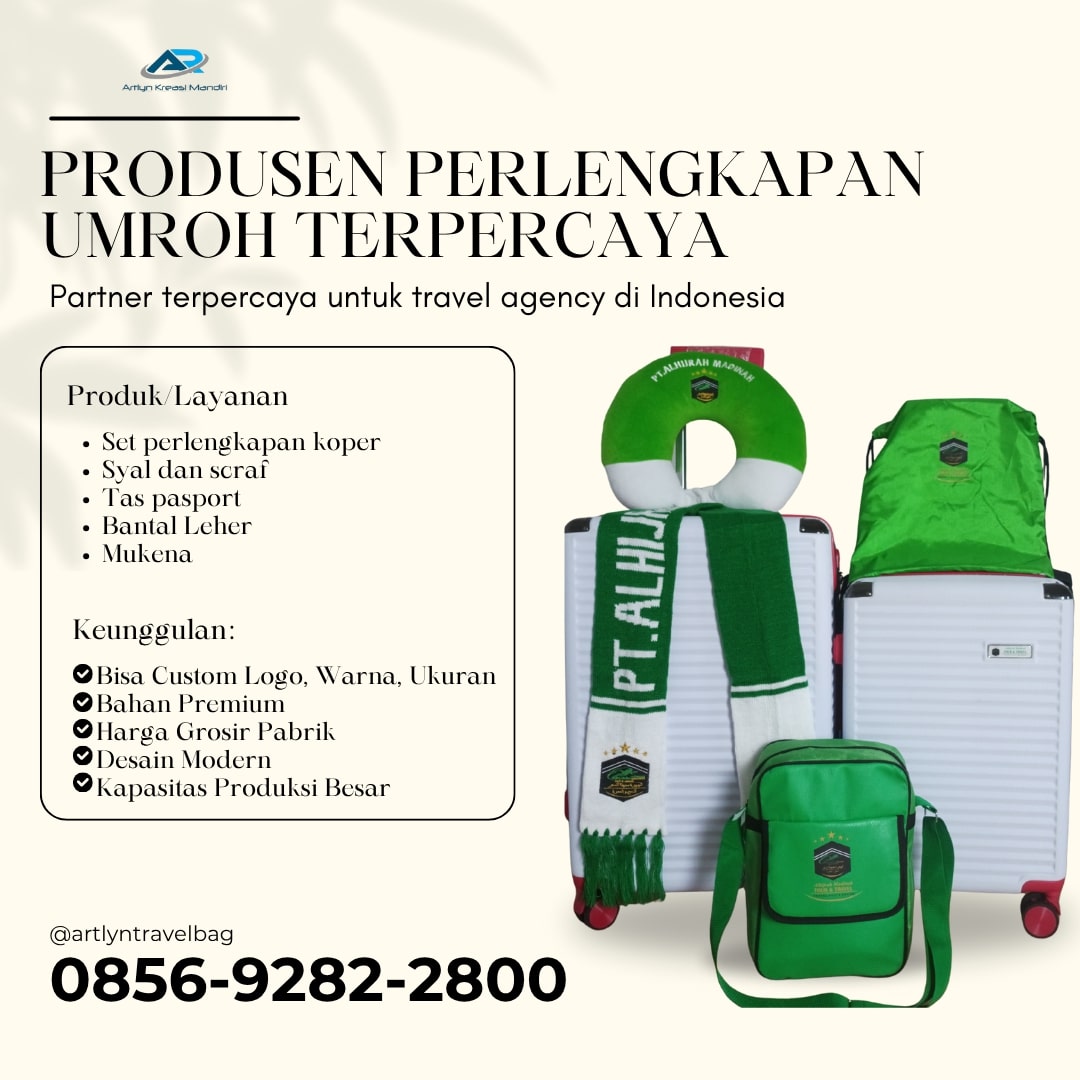 EKSKLUSIF! TELP. 0856-9282-2800, Grosir Syal Umroh Untuk Jamaah Travel Bandung, AKM