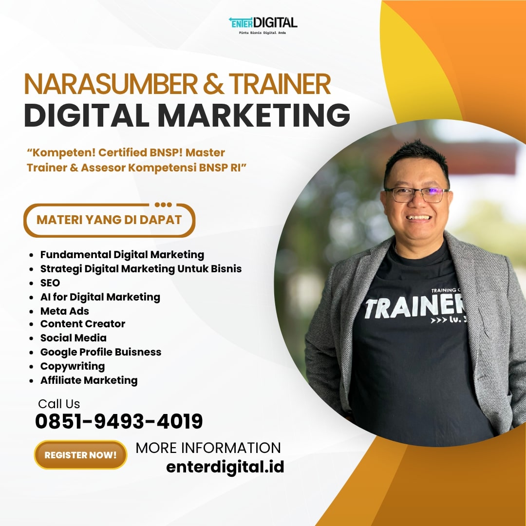 HANDAL! HUB : 0851-9493-4019, Pembicara Di Seminar Digital Marketing Wonosobo