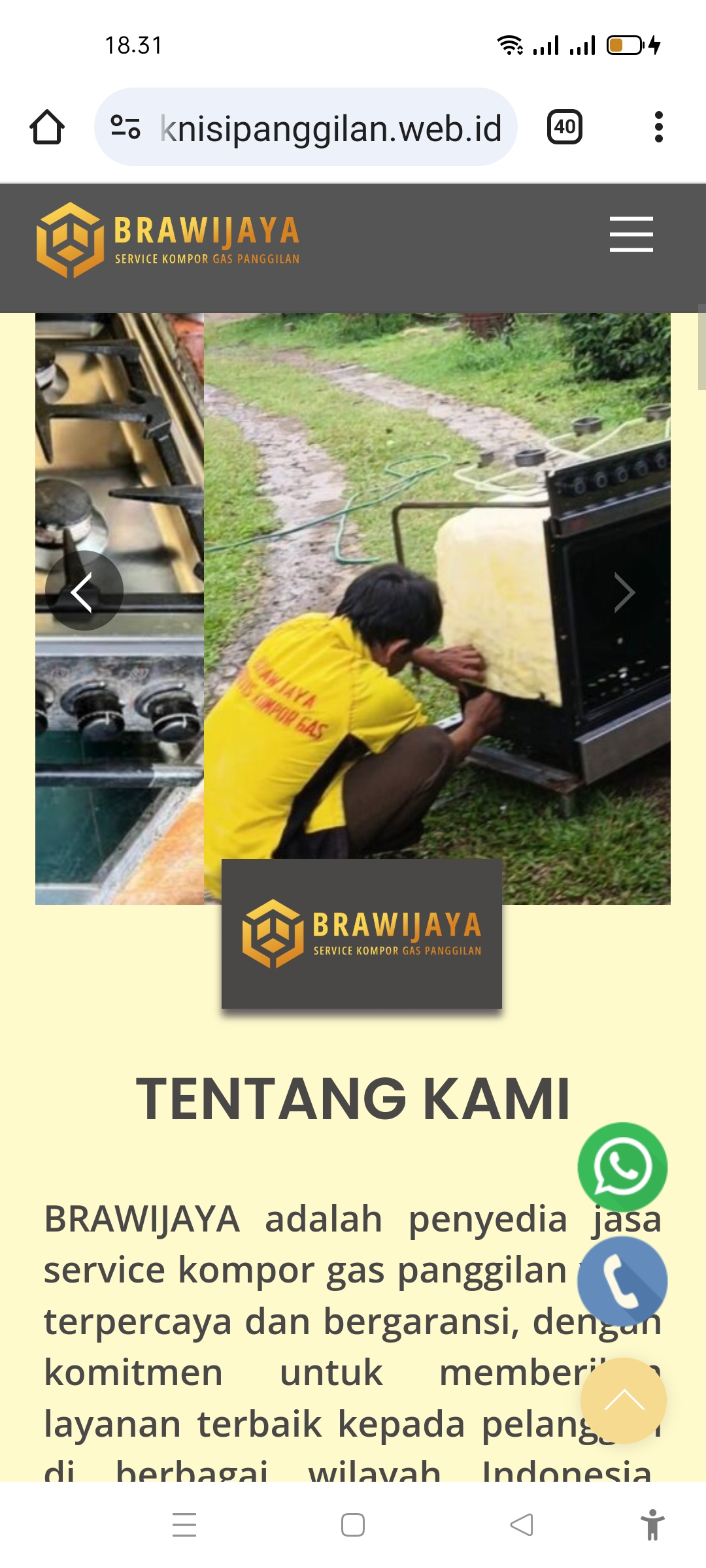 SERVICE KOMPOR GAS CITAYAM – BOJONGGEDE Teknisi Panggilan.