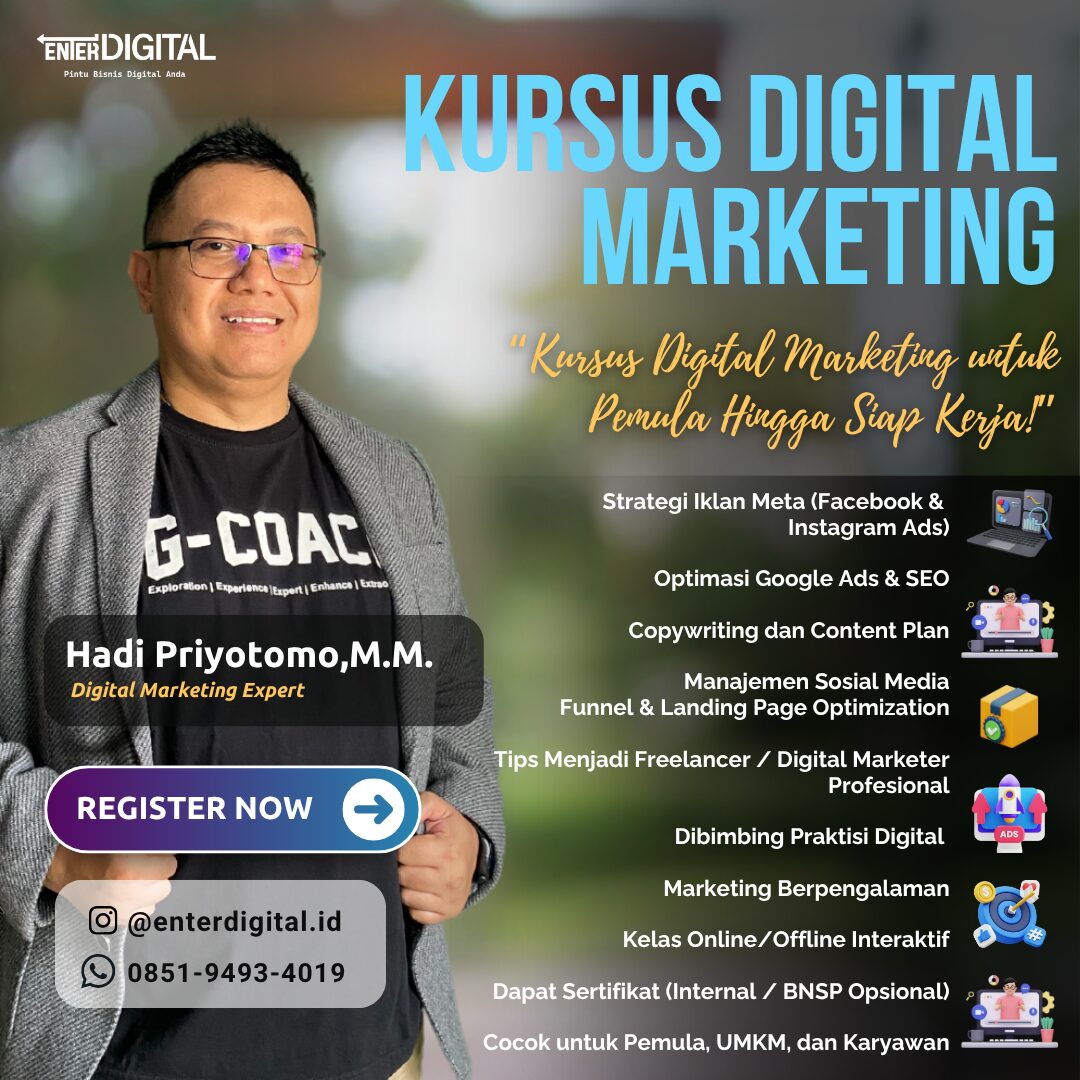 LEGAL! WA 0851-9493-4019 , Harga Pelatihan Digital Marketing Parepare