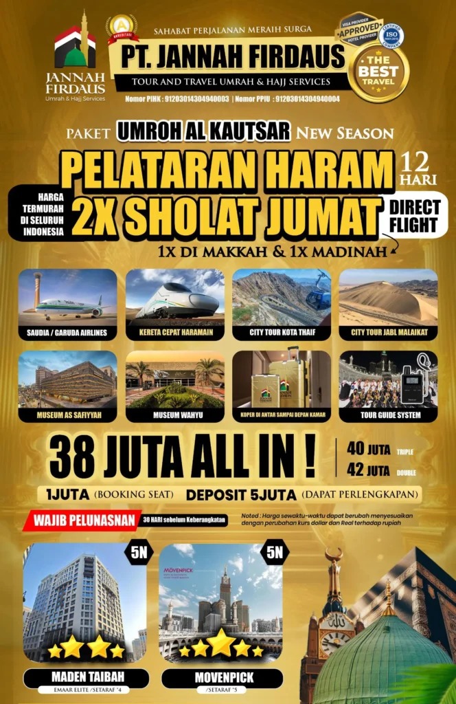 HEMAT! TELP. 0811-8134-882, Paket Umroh Plus Nikah Purwokerto, Jannah Firdaus