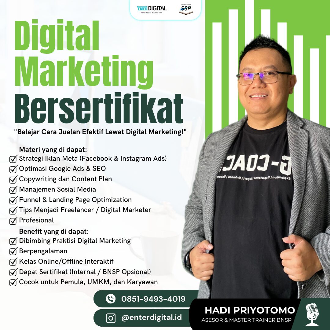 RESMI! WA 0851-9493-4019 , Program Digital Marketing Intensif Magetan