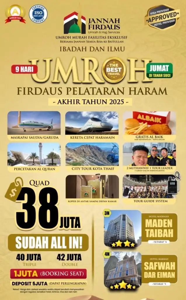 RESMI! TELP. 0811-8134-882, Paket Umroh Plus Nikah Banten, Jannah Firdaus