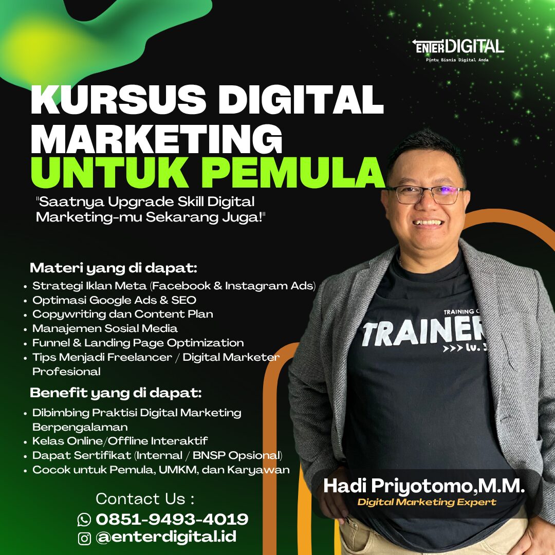 PROFESIONAL! WA 0851-9493-4019 , Pelatihan Digital Marketing Prakerja Maluku Tenggara