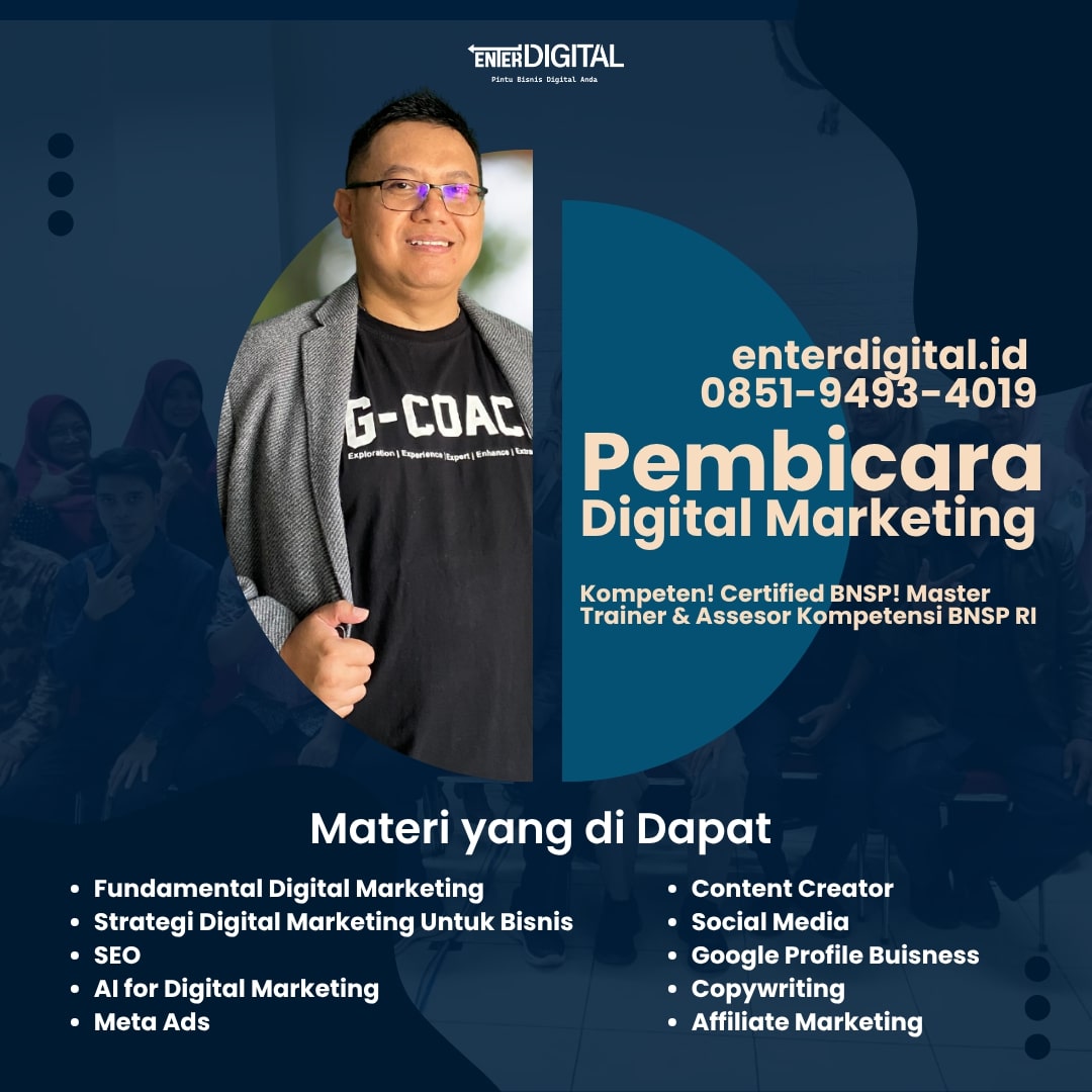 HANDAL! HUB : 0851-9493-4019, Pembicara Seminar Digital Marketing Bombana