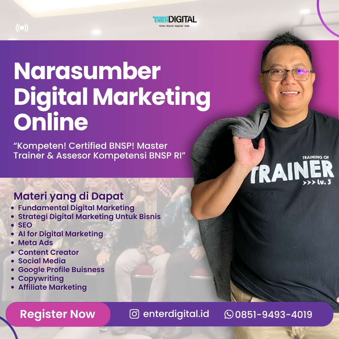 SOLUSI DIGITAL! HUB : 0851-9493-4019, Narasumber Webinar Digital Marketing Puncak