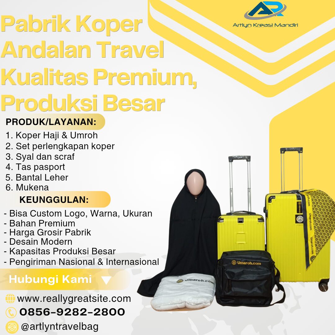 SUPER! WA: 0856-9282-2800, Grosir Perlengkapan Koper Langsung Pabrik Singkawang, AKM