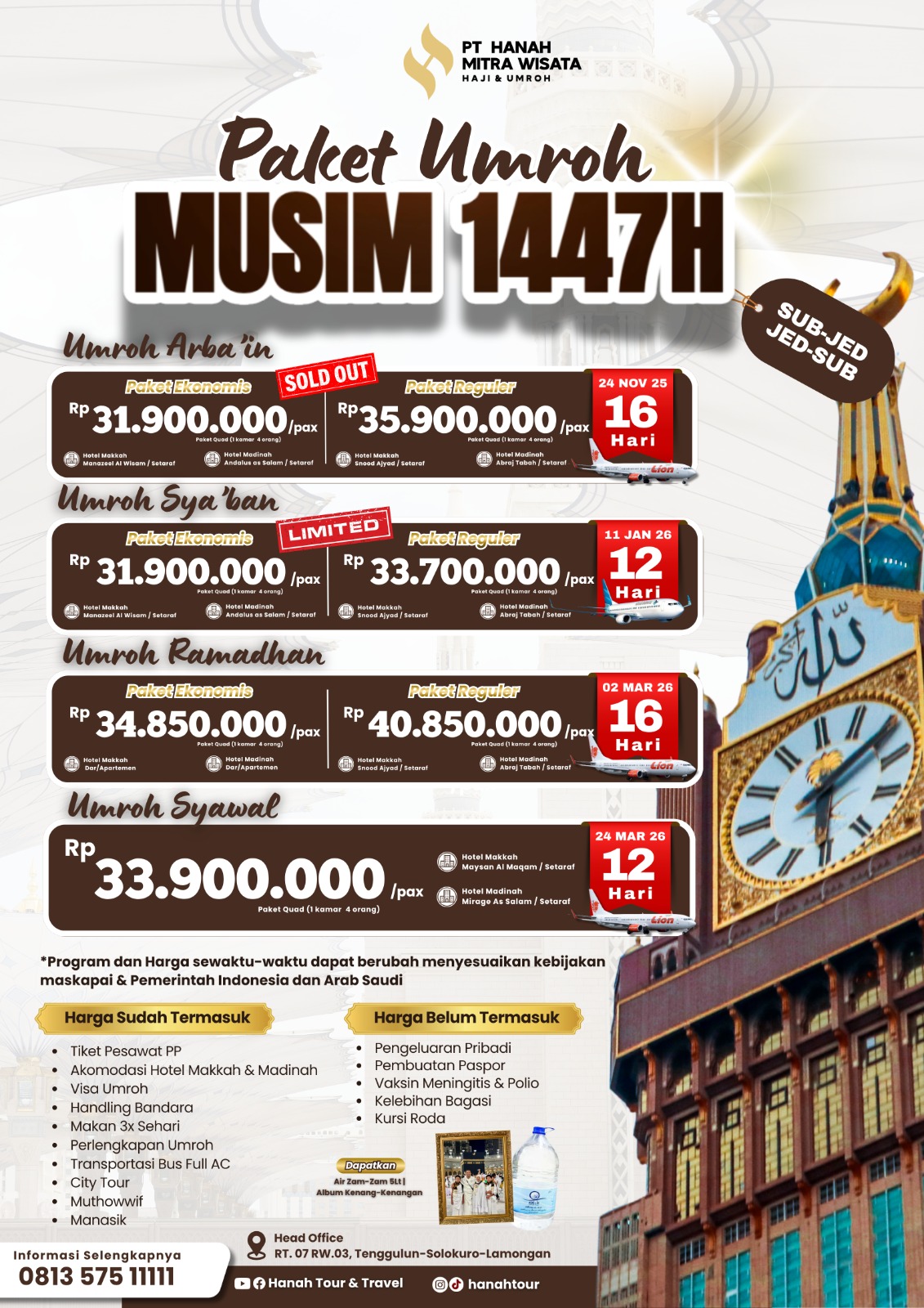 Rekomendasi Jasa Travel Umroh Terbaik Lamongan