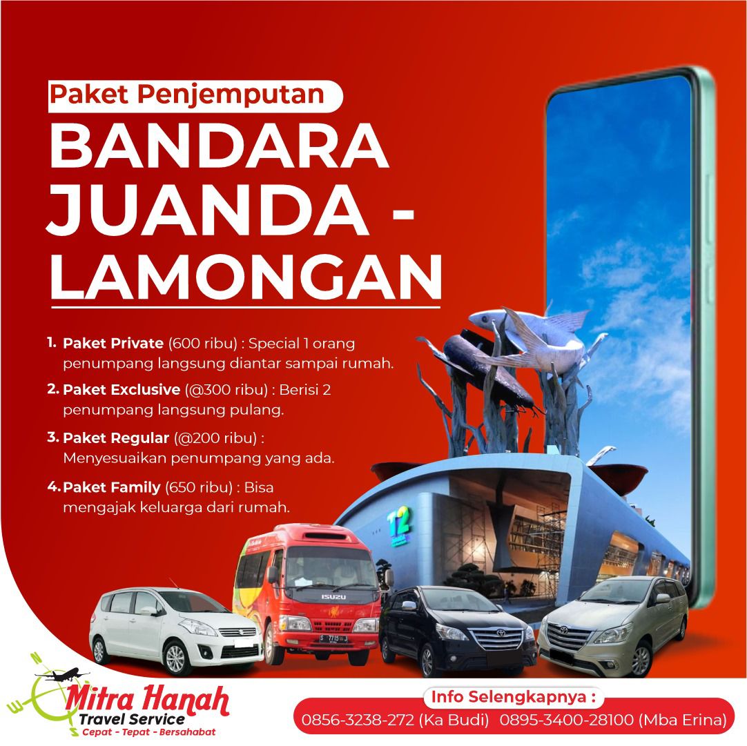 Jasa Travel Terbaik Sukodadi Lamongan