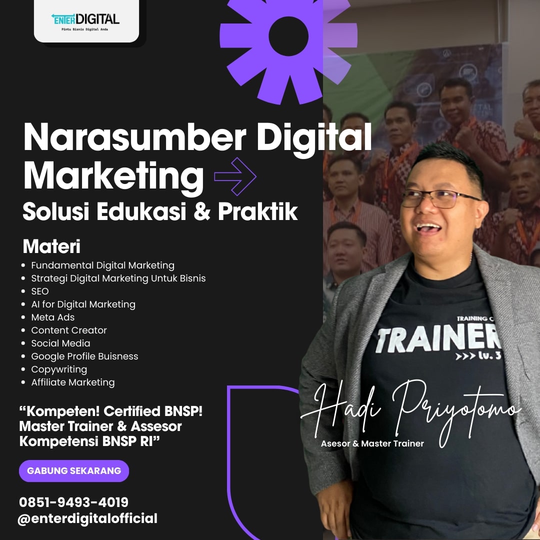 MATERI UPDATE! HUB : 0851-9493-4019, Narasumber Digital Marketing Online Aceh Timur