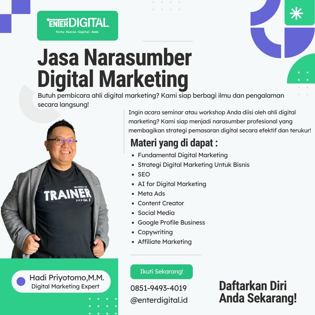 HANDAL! HUB : 0851-9493-4019, Narasumber Digital Marketing Terbaik Lamandau