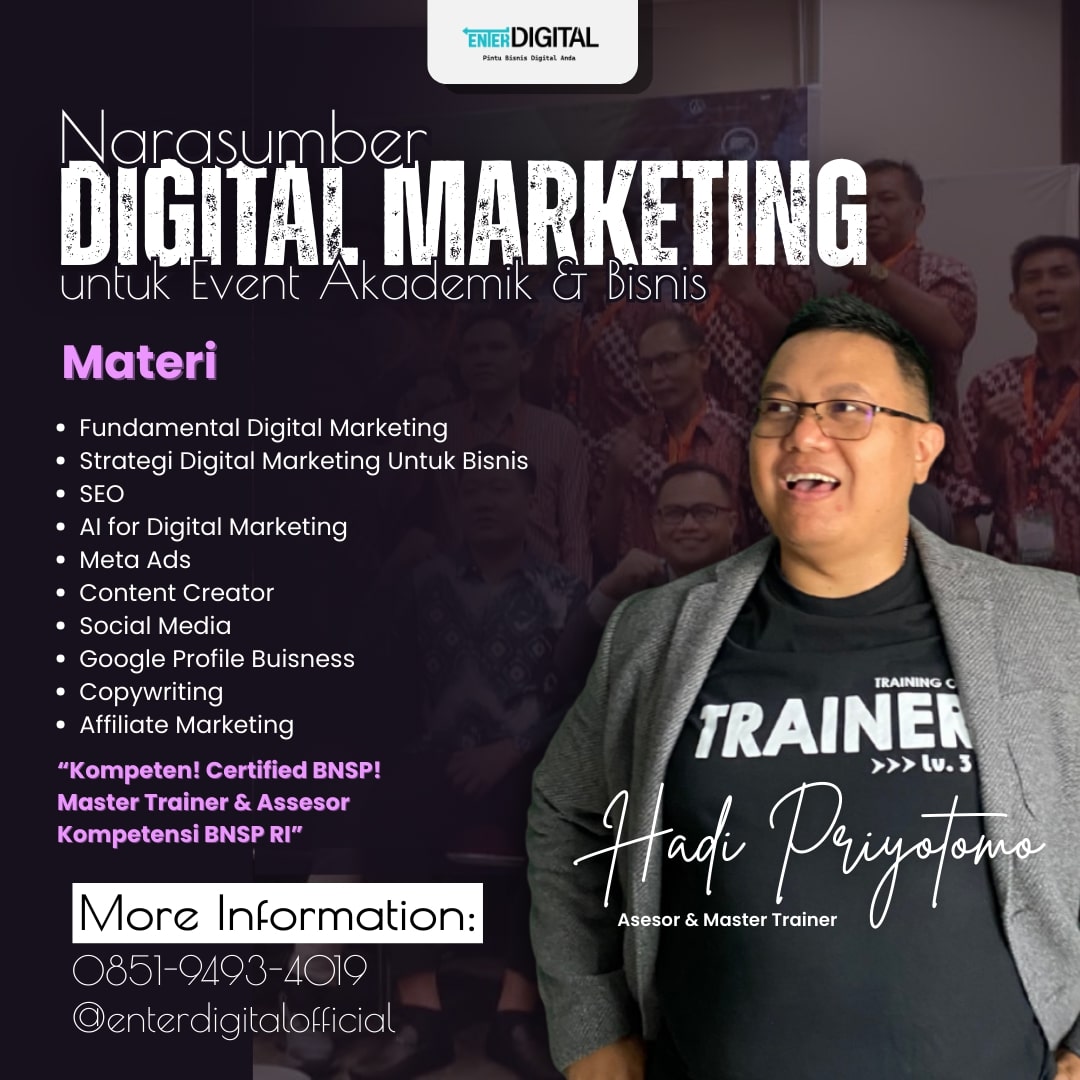 MENTOR AHLI! HUB : 0851-9493-4019, Narasumber Profesional Coach Hadi Priyotomo Aceh Singkil