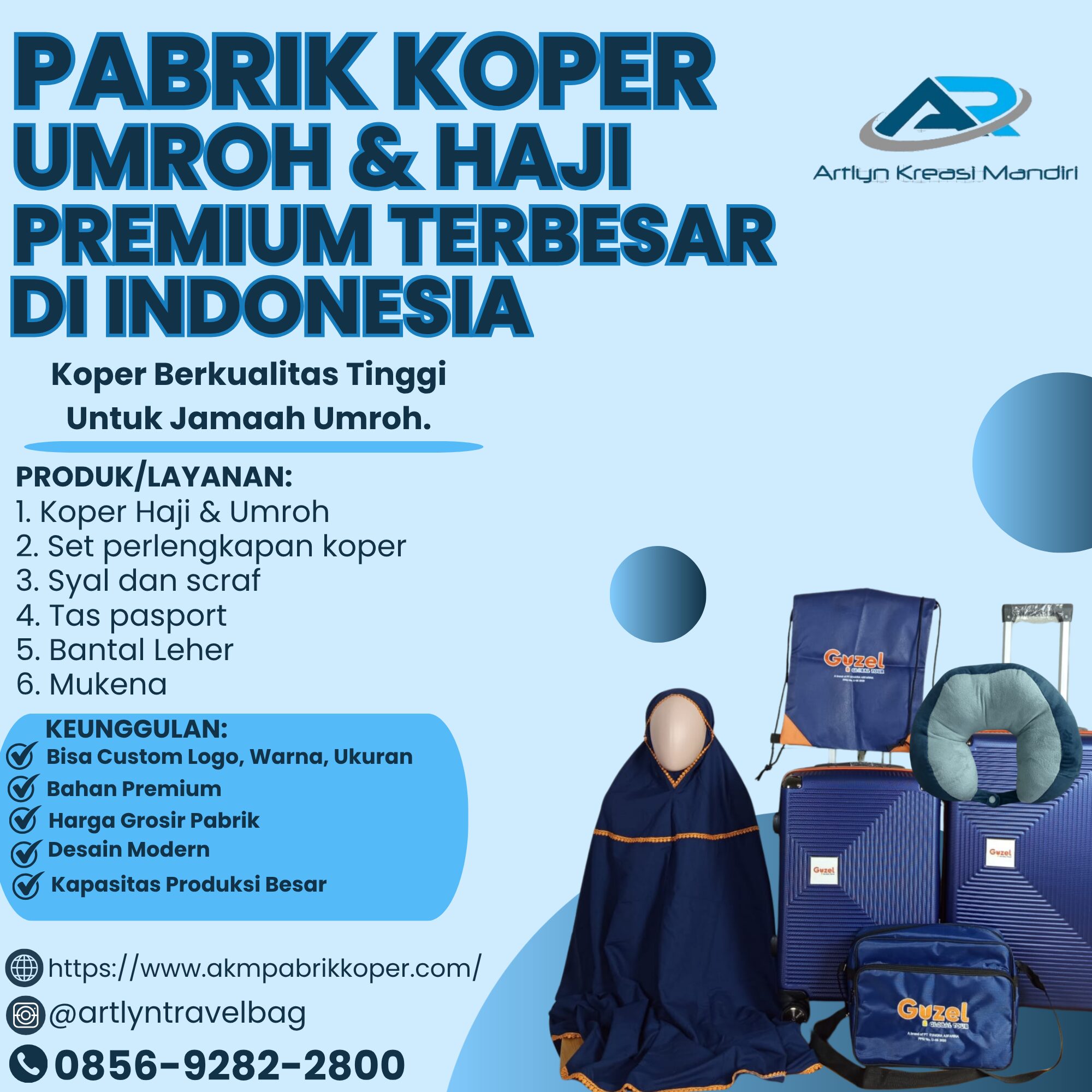 TERBAIK! WA: 0856-9282-2800, Produsen Tas Passport Haji Denpasar, AKM
