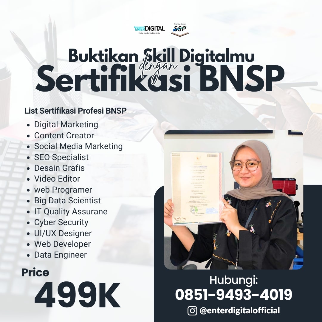 RESMI! TELP. 0851-9493-4019, Kelas Sertifikasi Digital Marketing Kulon Progo