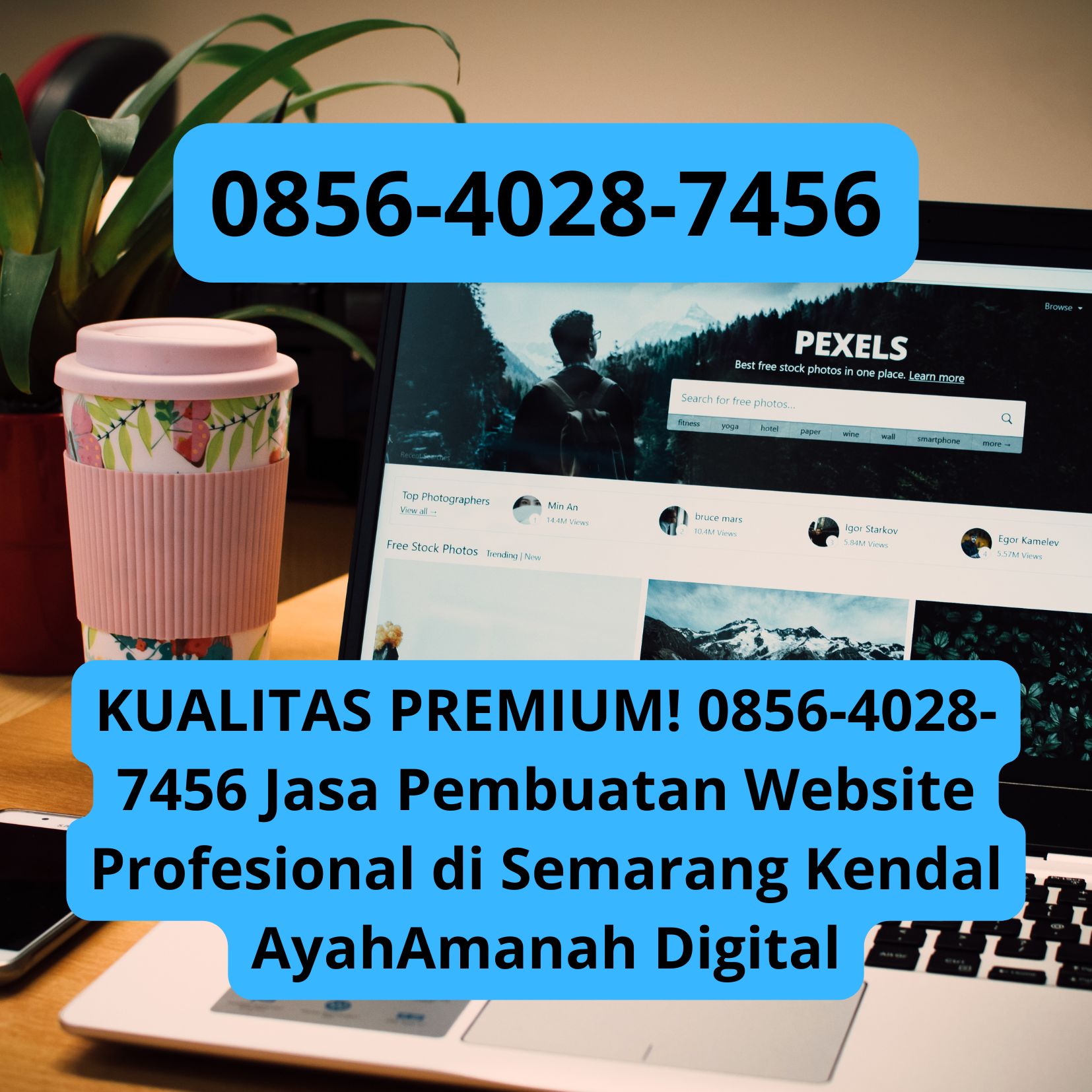 KUALITAS PREMIUM! 0856-4028-7456 Jasa Pembuatan Website Profesional di Semarang Kendal AyahAmanah Digital