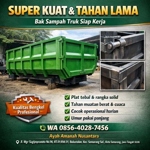 SUPER KUAT & TAHAN LAMA | WA 0856-4028-7456 | Jual Bak Sampah Truk di Semarang Kendal – Ayah Amanah Nusantara