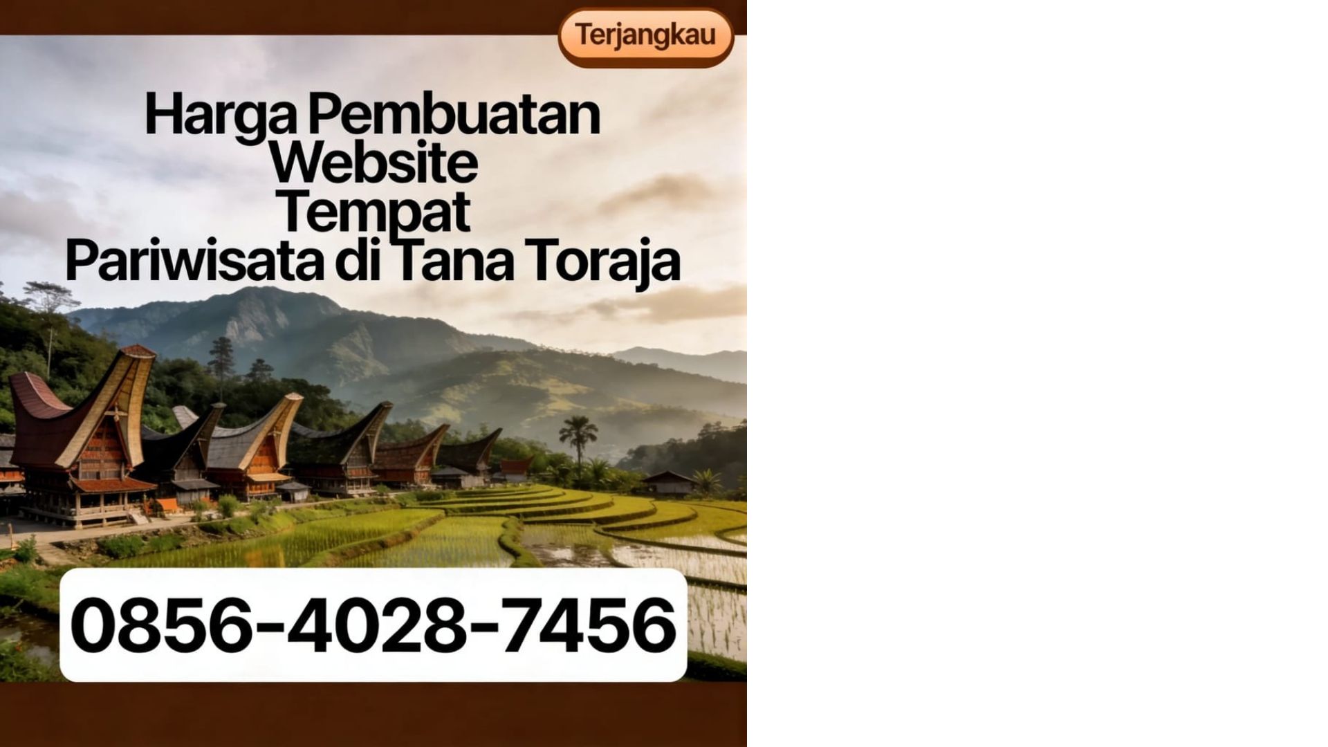 Terjangkau | 0856-4028-7456 | Harga Pembuatan Website Tempat Pariwisata di Tana Toraja AyahAmanah Digital