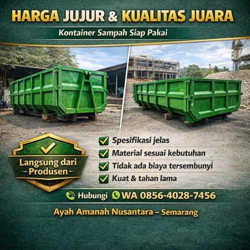 HARGA JUJUR & KUALITAS JUARA | WA 0856-4028-7456 | Harga Kontainer Bak Sampah di Semarang Kendal – Ayah Amanah