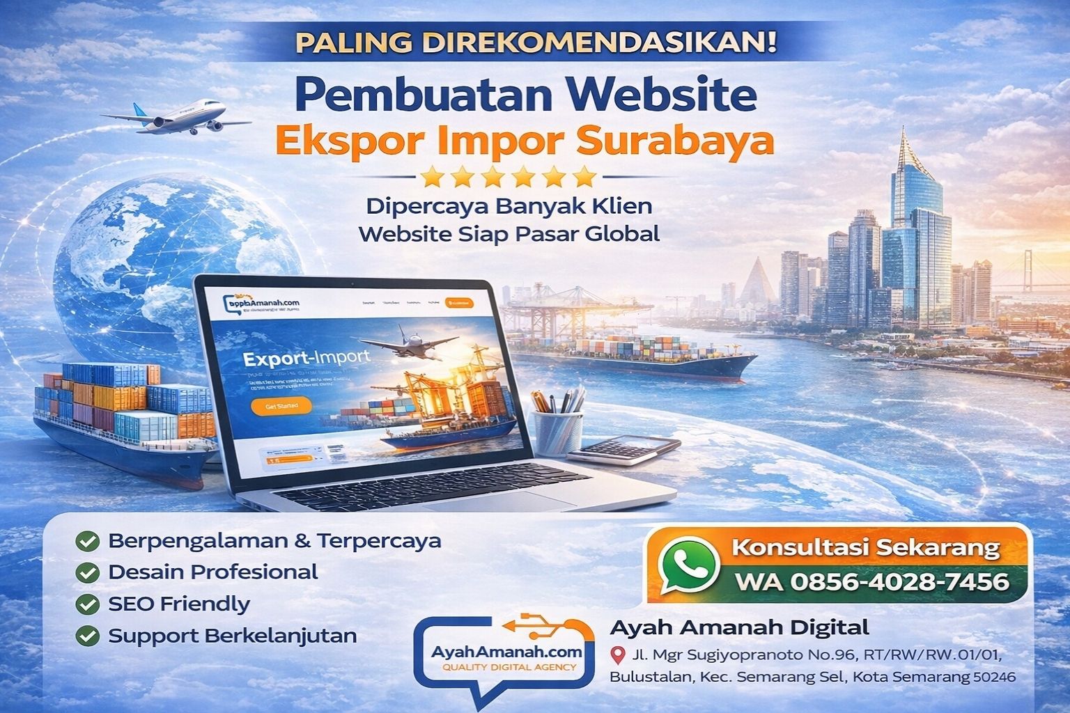 PALING DIREKOMENDASIKAN! WA 0856-4028-7456 | Rekomendasi Pembuatan Website Ekspor Impor di Surabaya – Ayah Amanah Digital
