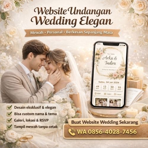 ELEGAN, MEWAH & BERKESAN | WA 0856-4028-7456 | Jasa Pembuatan Website Wedding di Semarang – Ayah Amanah Digital