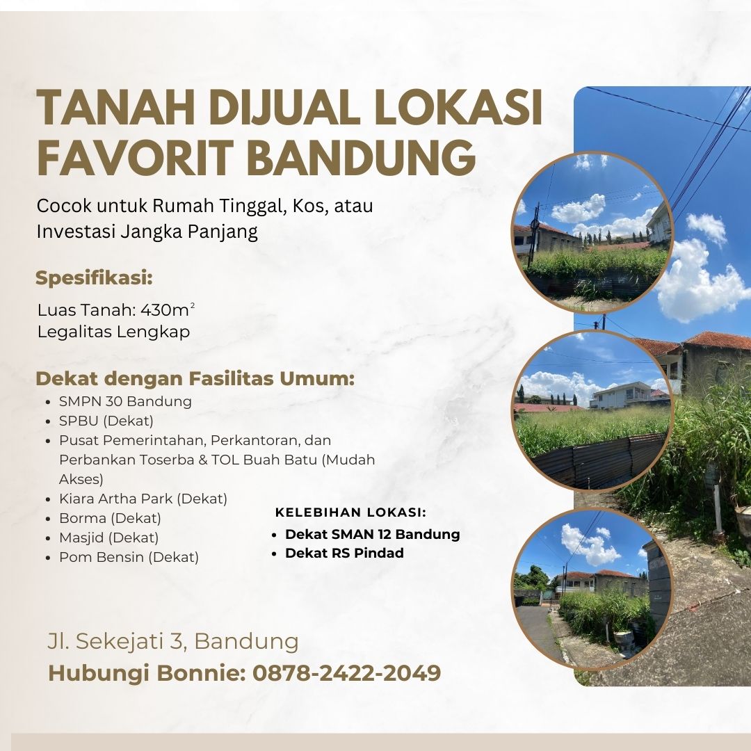 READY! HUB : 0878-2422-2049, Jual Tanah Humus Terdekat Samping Klinik Kiaracondong