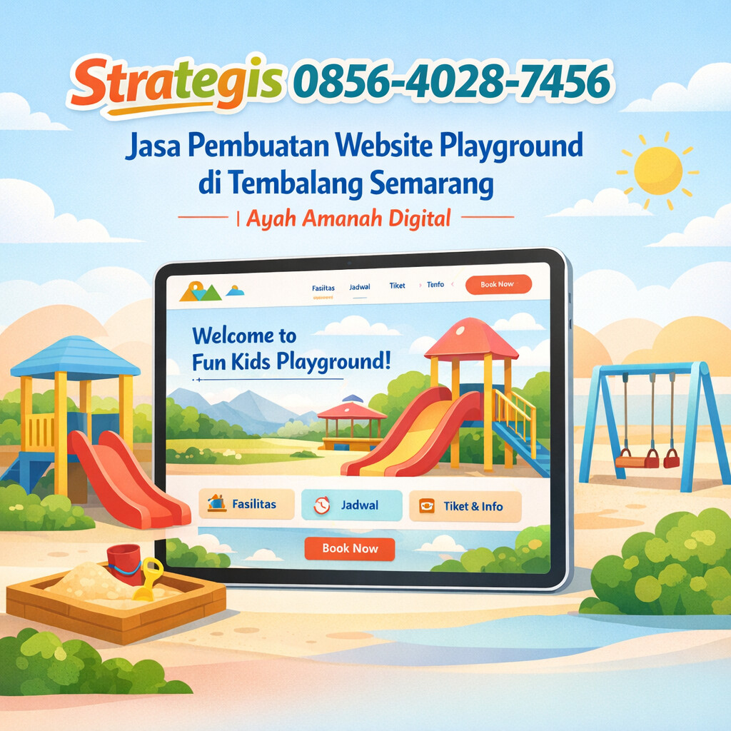Strategis 0856-4028-7456 – Jasa Pembuatan Website Playground di Tembalang Semarang | Ayah Amanah Digital