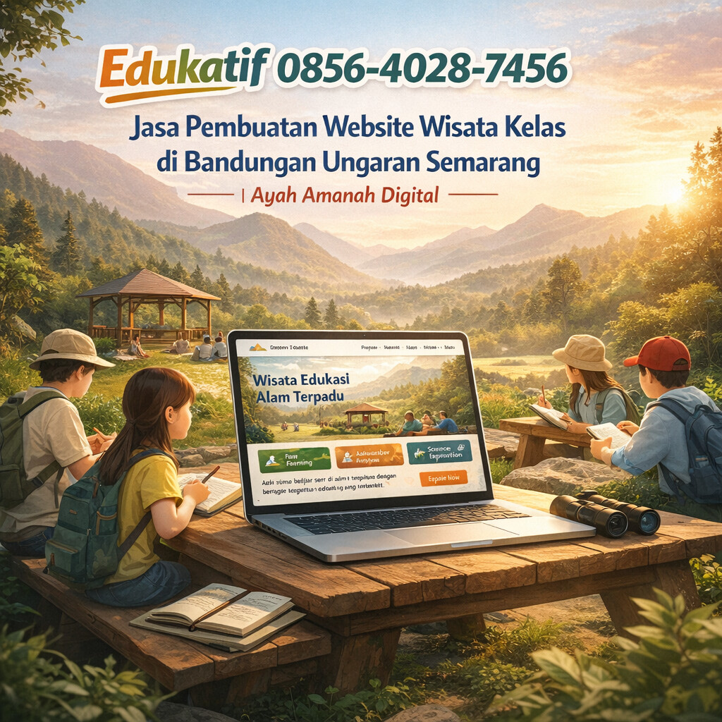 Edukatif 0856-4028-7456 – Jasa Pembuatan Website Wisata Kelas di Bandungan Ungaran Semarang | Ayah Amanah Digital