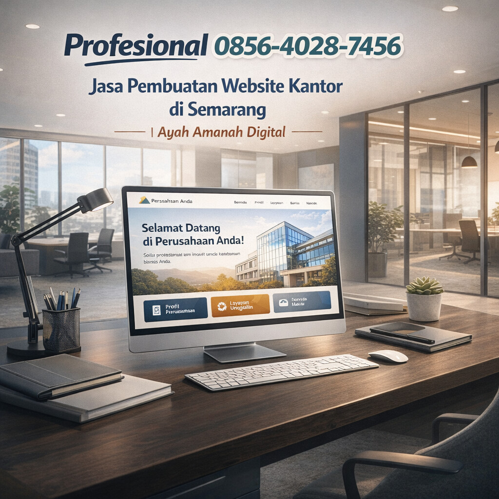 Profesional 0856-4028-7456 – Jasa Pembuatan Website Kantor di Semarang | Ayah Amanah Digital
