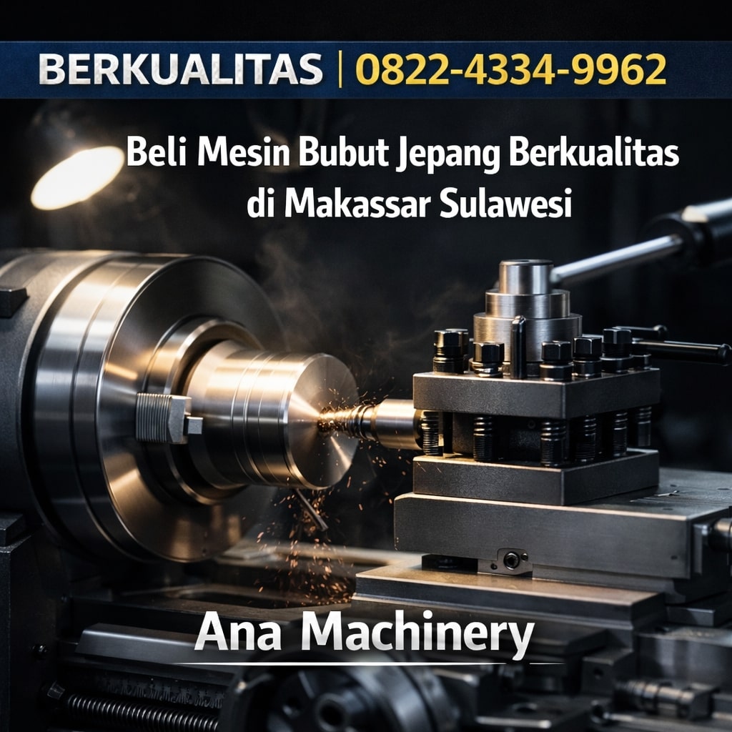 BERKUALITAS | 0822-4334-9962 Beli Mesin Bubut Jepang Berkualitas di Makassar Sulawesi Ana Machinery
