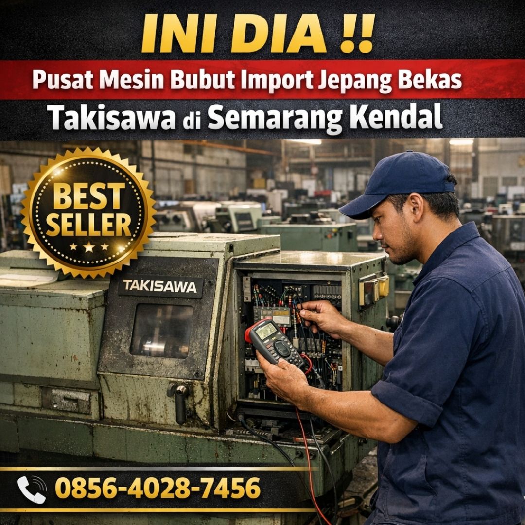 INI DIA !! 0856-4028-7456 Pusat Mesin Bubut Import Jepang Bekas Takisawa di Semarang Kendal