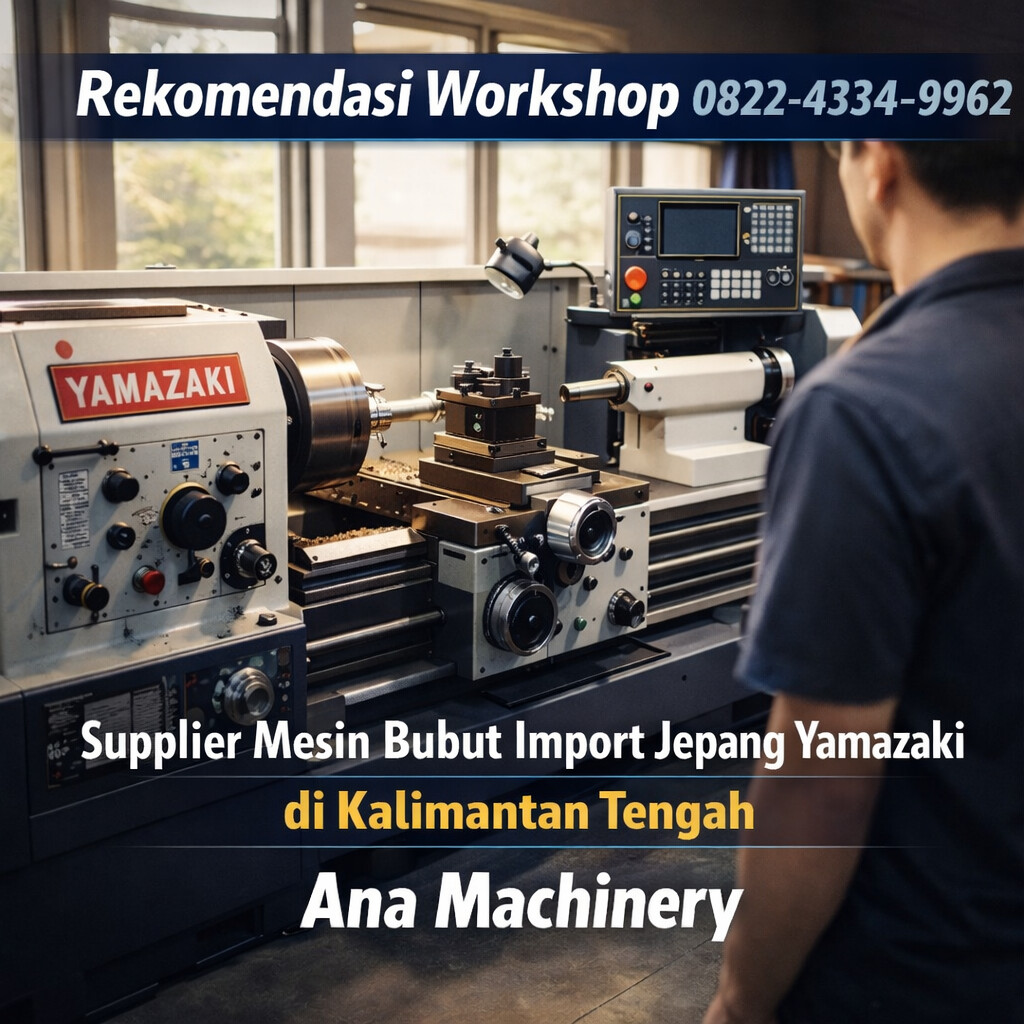 Rekomendasi Workshop 0822-4334-9962 | Supplier Mesin Bubut Import Jepang Yamazaki di Kalimantan Tengah – Ana Machinery