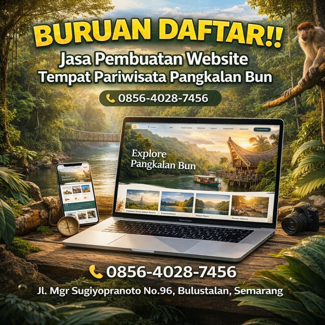 BURUAN DAFTAR!! 0856-4028-7456 Jasa Pembuatan Website Tempat Pariwisata di Pangkalan Bun AyahAmanah Digital