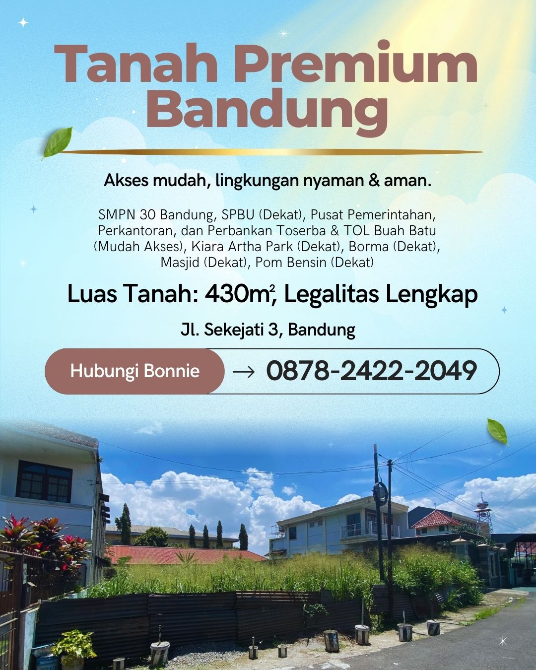 CEPAT! HUB : 0878-2422-2049, Jual Tanah Humus Terdekat Metro Indah Mall Bandung