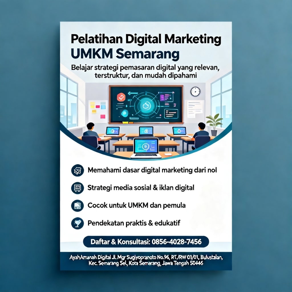 STRATEGIS | 0856-4028-7456 Pelatihan Digital Marketing untuk UMKM di Semarang – AyahAmanah Digital