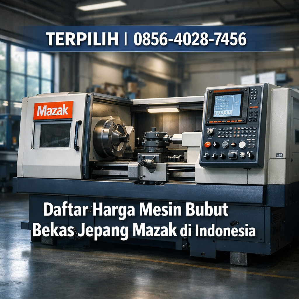 TERPILIH | 0856-4028-7456 Daftar Harga Mesin Bubut Bekas Jepang Mazak di Indonesia