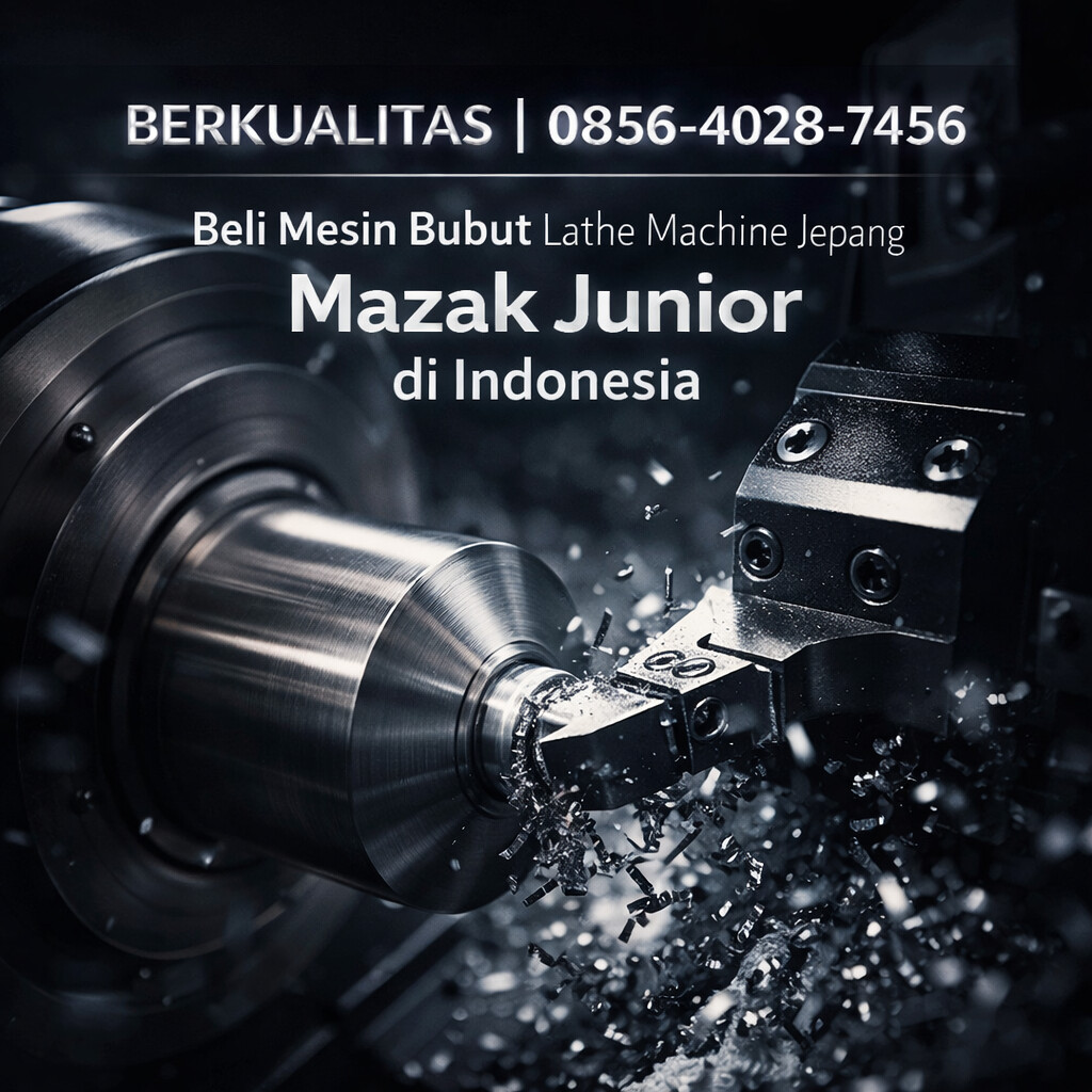 BERKUALITAS | 0856-4028-7456 Beli Mesin Bubut Lathe Machine Jepang Mazak Junior di Indonesia