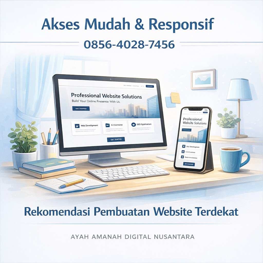 Akses Mudah & Responsif | 0856-4028-7456 | Rekomendasi Pembuatan Website Terdekat Ayah Amanah Digital Nusantara