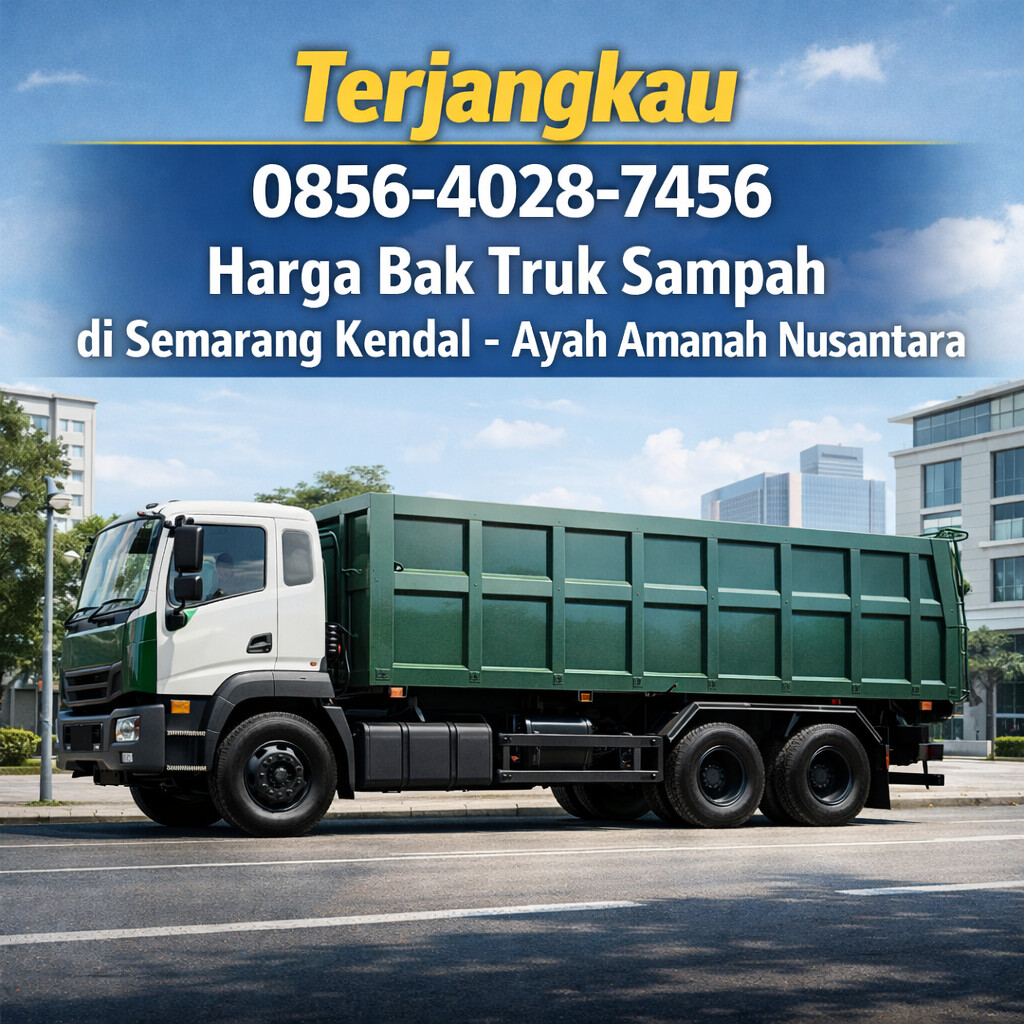 Terjangkau 0856-4028-7456 Harga Bak Truk Sampah di Semarang Kendal – Ayah Amanah Nusantara