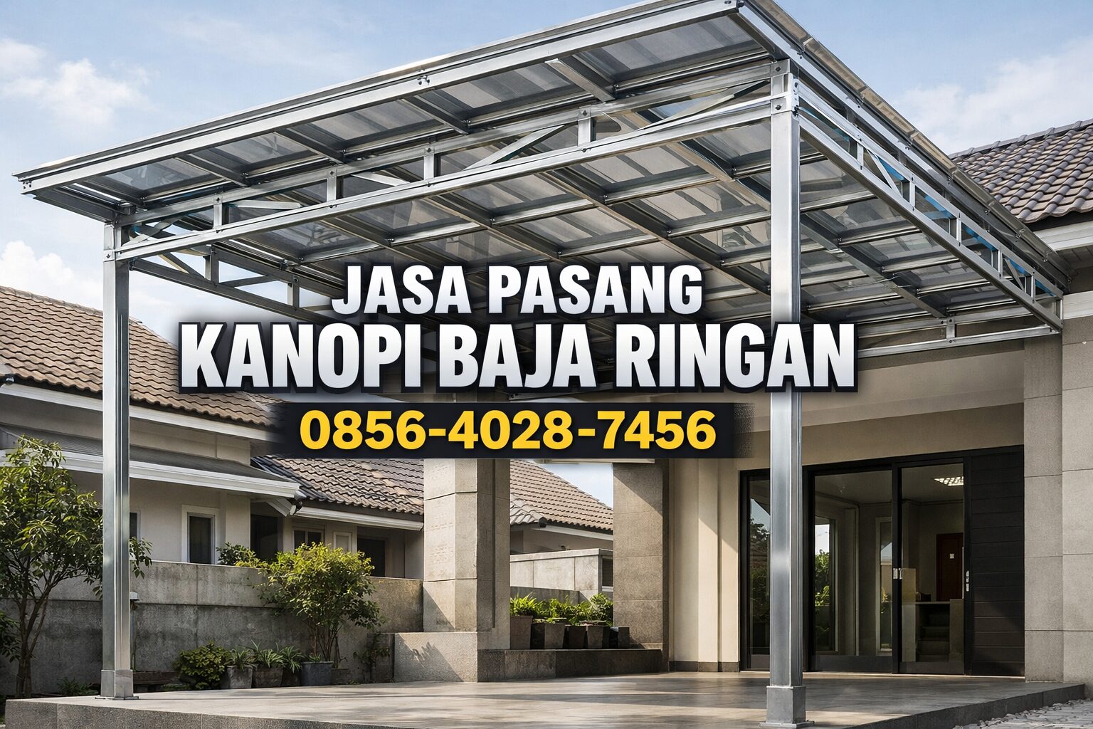 Pekerja Ahli | 0856-4028-7456 Jasa Pasang Kanopi Baja Ringan Per Meter di Kudus Demak Jepara