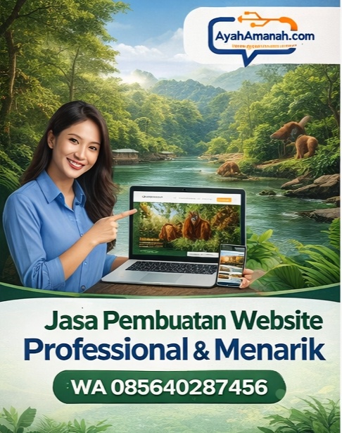 TERPERCAYA & PROFESIONAL! WA 085640287456 | Jasa Pembuatan Website Tempat Pariwisata di Pangkalan Bun – AyahAmanah Digital