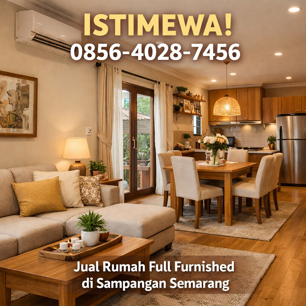 ISTIMEWA! 0856-4028-7456 Jual Rumah Full Furnished di Sampangan Semarang – RumahProperty.ID