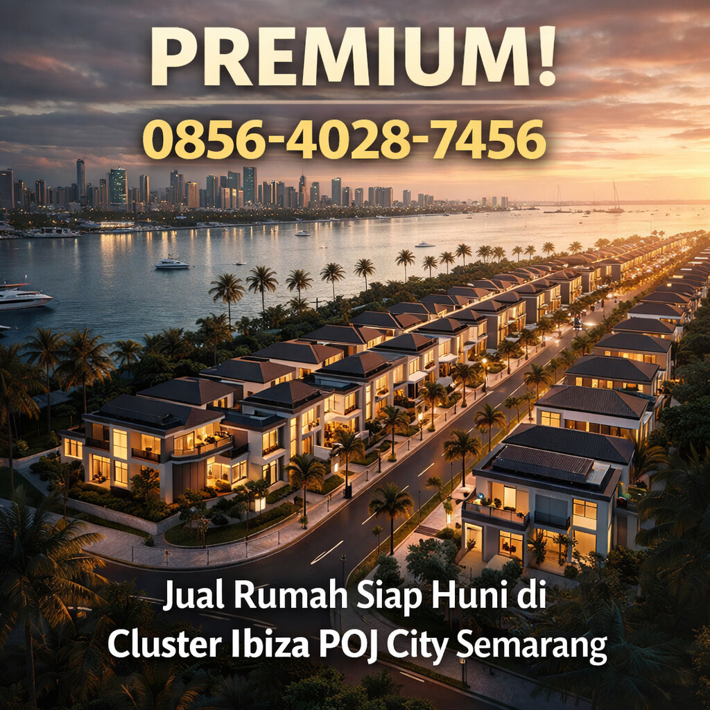 PREMIUM! 0856-4028-7456 Jual Rumah Siap Huni di Cluster Ibiza POJ City Semarang – RumahProperty.ID