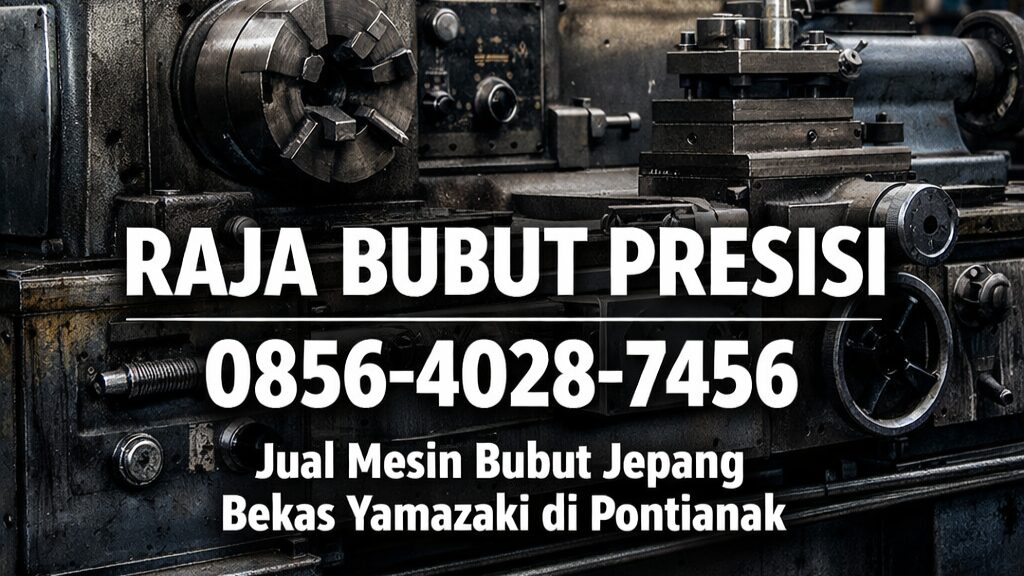 RAJA BUBUT PRESISI | 0856-4028-7456 Jual Mesin Bubut Jepang Bekas Yamazaki di Pontianak