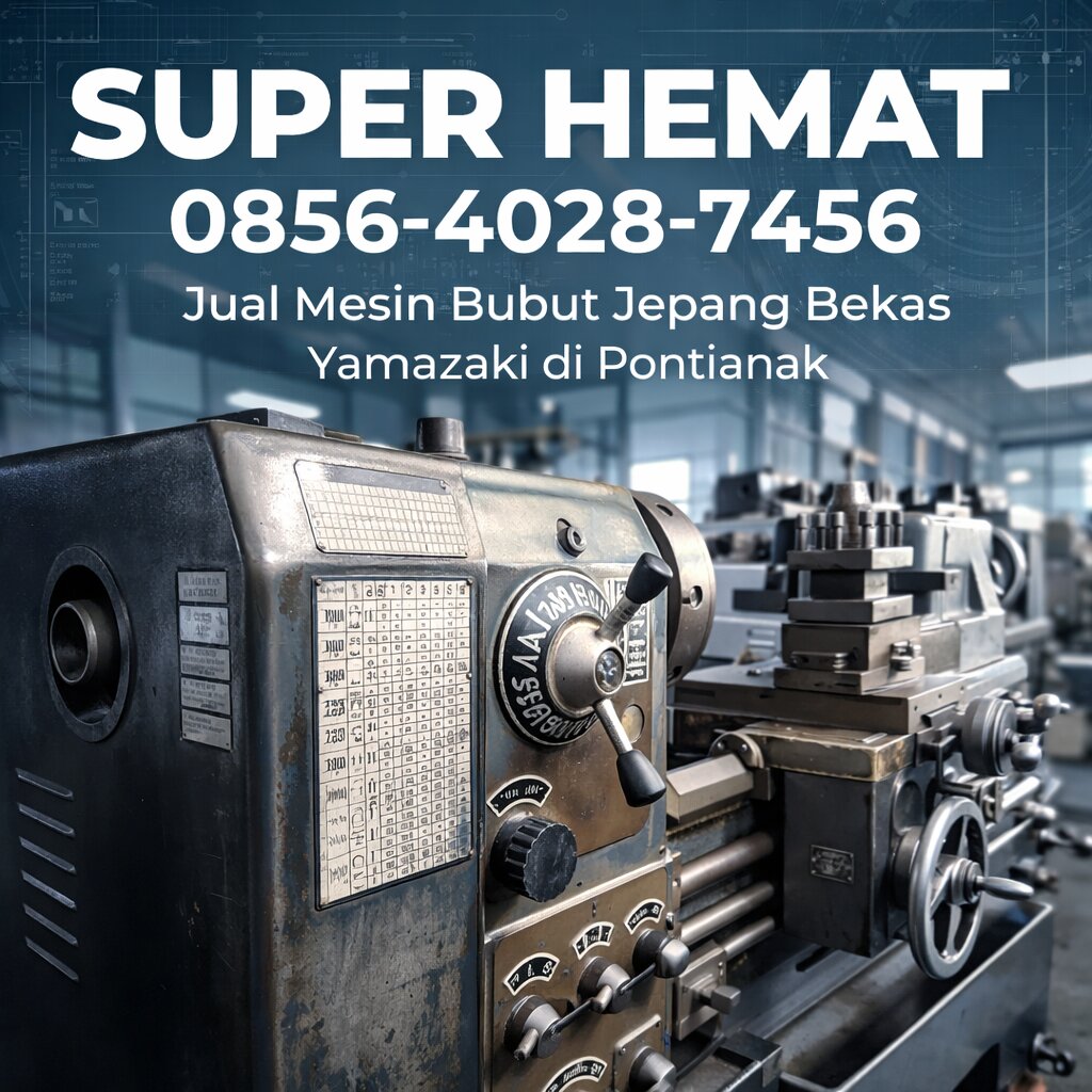 Super Hemat 0856-4028-7456 Jual Mesin Bubut Jepang Bekas Yamazaki di Pontianak