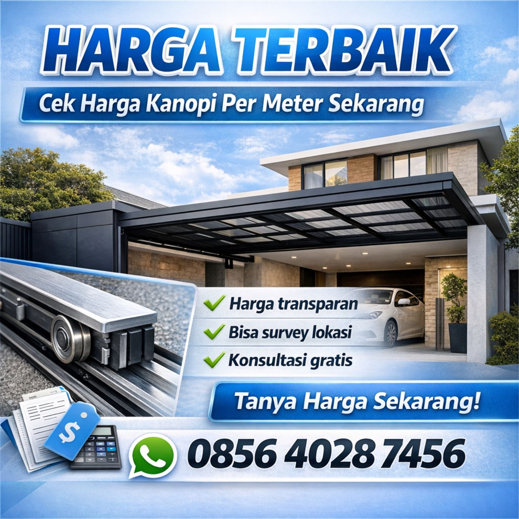 HARGA TERBAIK WA 085640287456 Harga Kanopi Per Meter di Semarang Kudus – Kanopi Teras