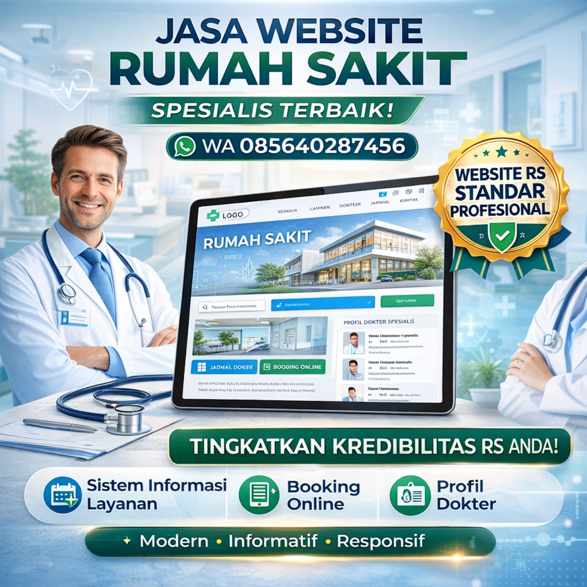 SPESIALIS TERBAIK! WA 085640287456 Jasa Website Rumah Sakit – Ayah Amanah Digital