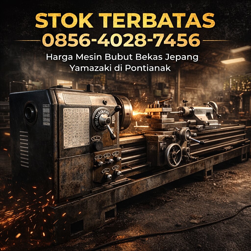 Stok Terbatas 0856-4028-7456 Harga Mesin Bubut Bekas Jepang Yamazaki di Pontianak