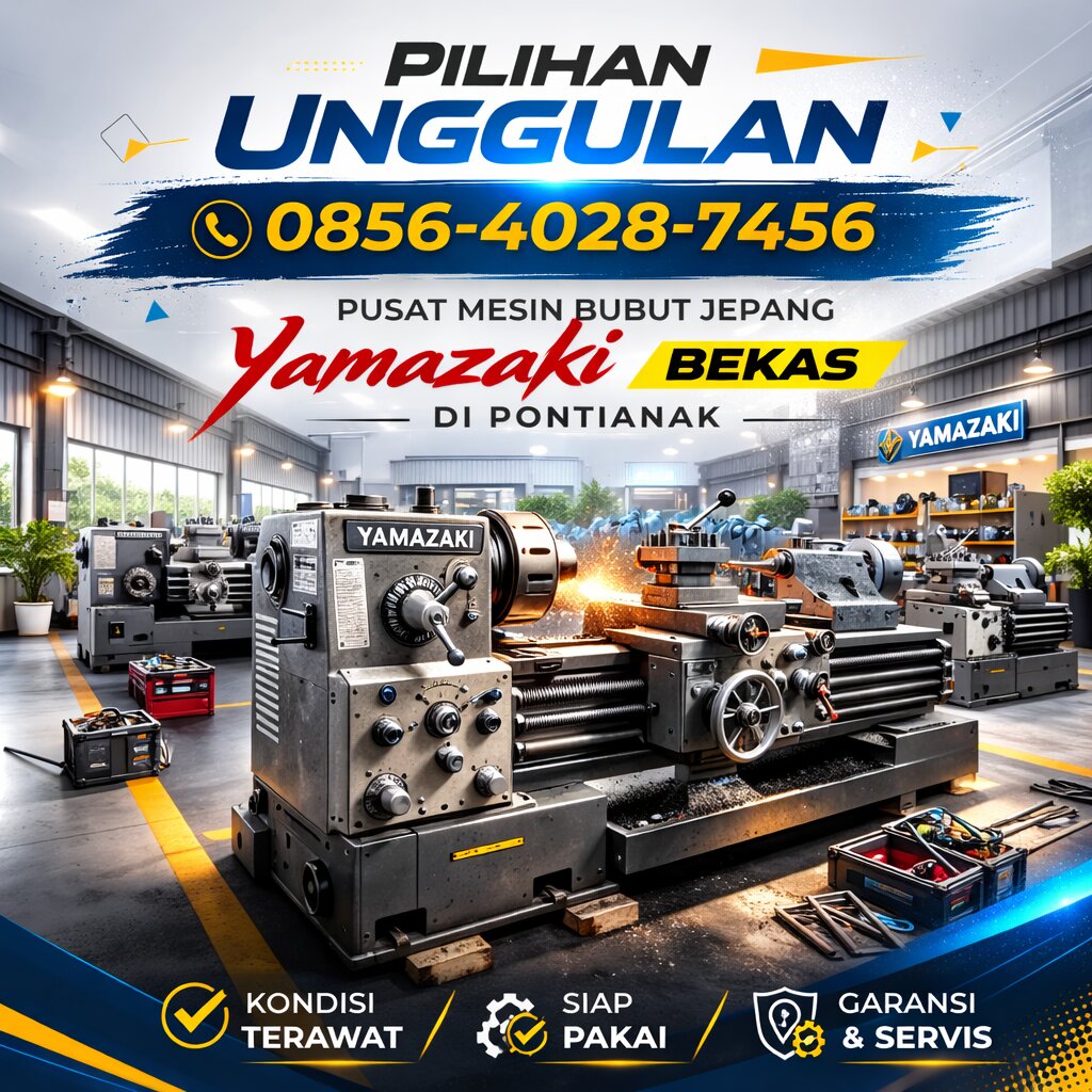 Pilihan Unggulan 0856-4028-7456 Pusat Mesin Bubut Jepang Yamazaki Bekas di Pontianak