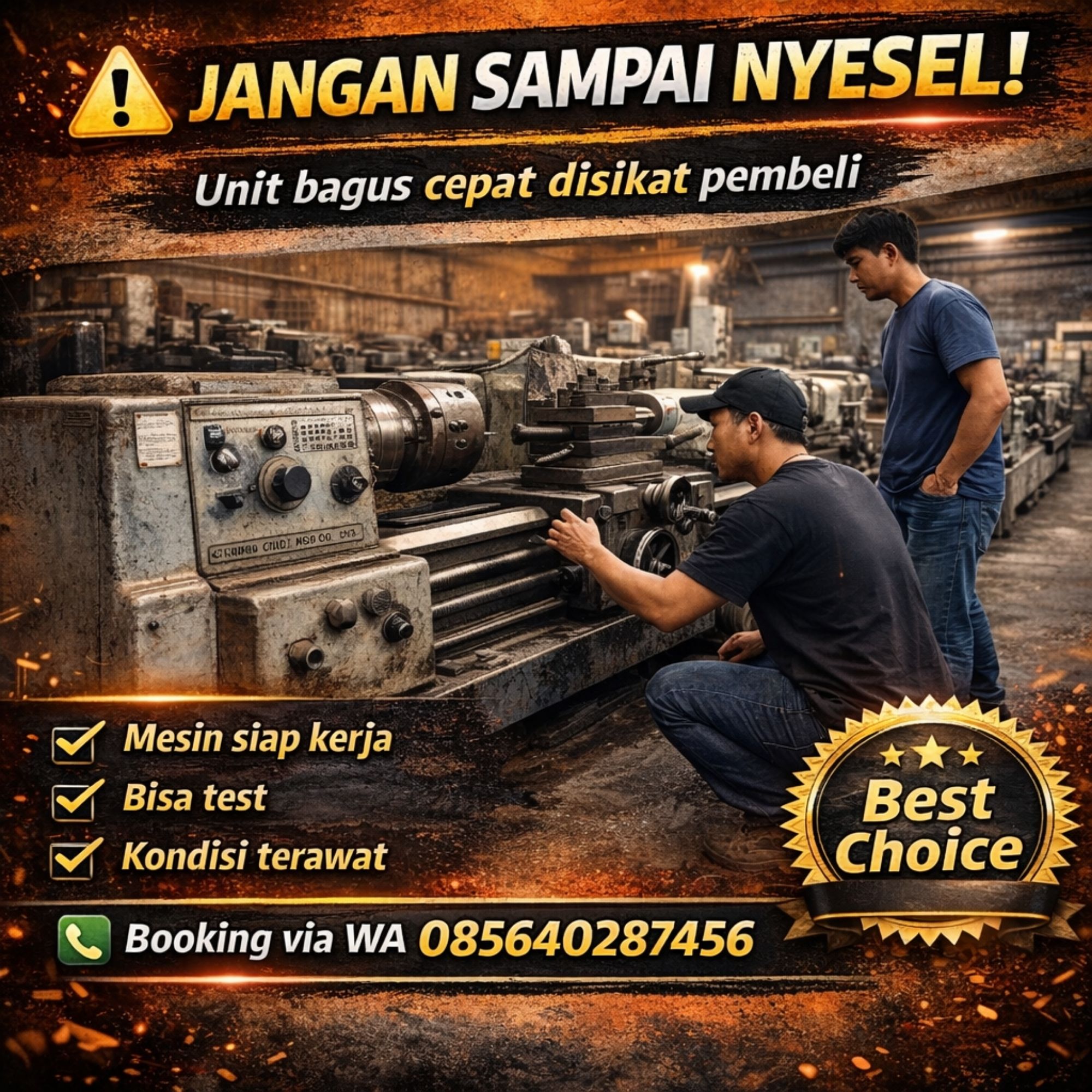 JANGAN SAMPAI NYESEL! WA 085640287456 – Beli Mesin Bubut Jepang Chubu Koki Bekas di Riau | Ana Machinery